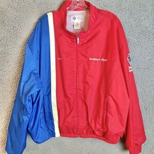 Vintage 80s Dominos Pizza Delivery Experts Employee Jacket Size 2XL Made In USA